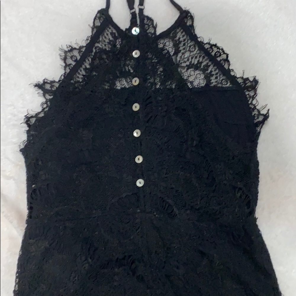 Nicole Miller black lace cocktail dress